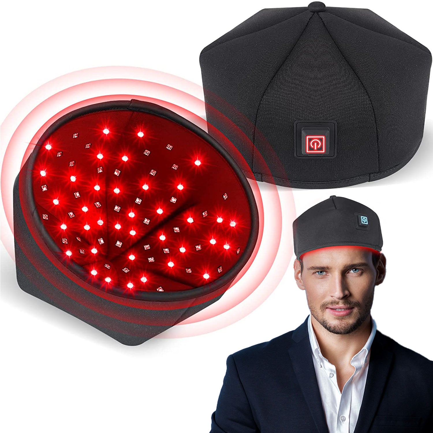 Red Light Therapy Hair Growth Hat 120 LEDS 660nm 850nm