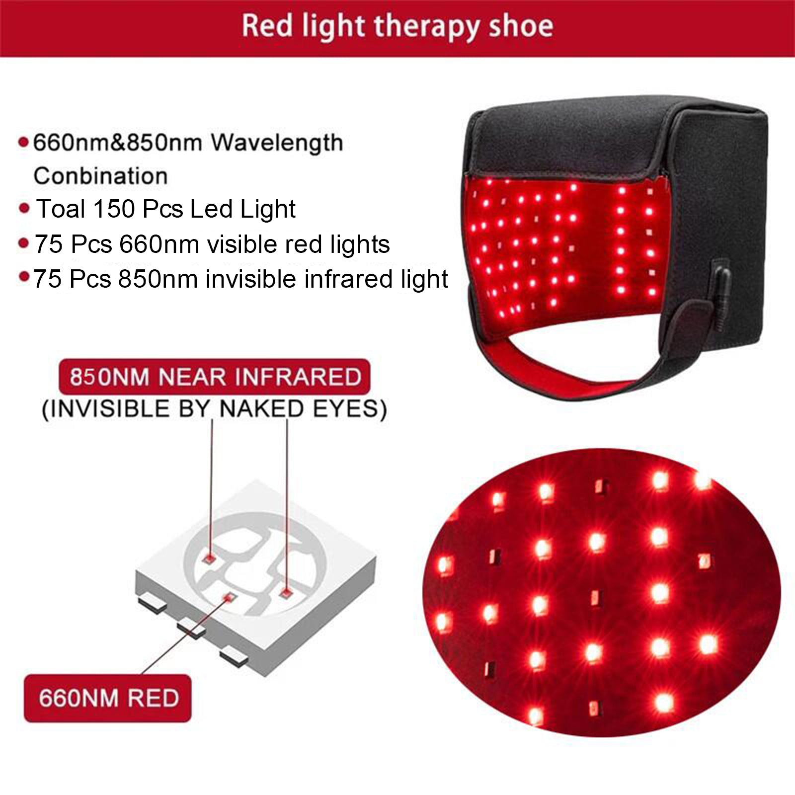Red Light Therapy Hair Growth Hat 155 LEDS