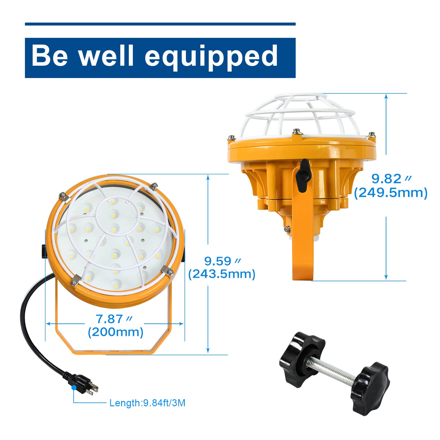 IP65 Led Loading Dock Light 60W 8200 Lumens Work Light