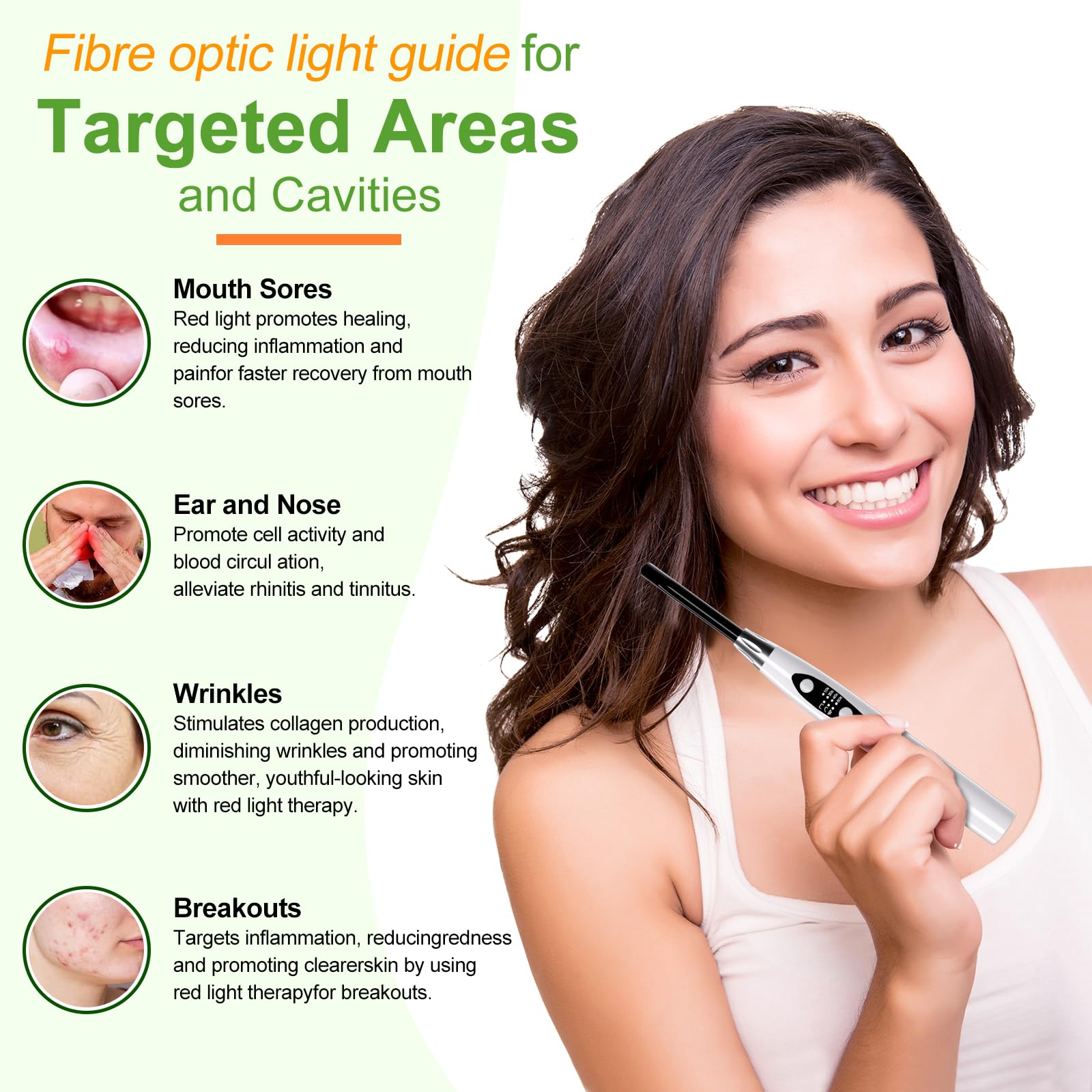 MCWOFI Cold Sore Red Light Therapy Device