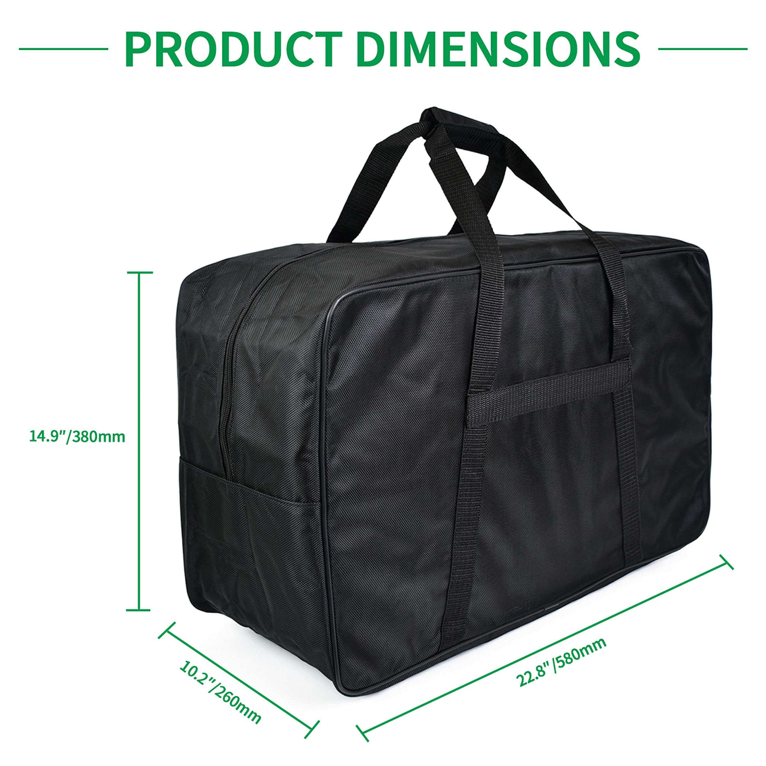 mcwofi Luggage bag, black bag, travel goods, necessary for moving