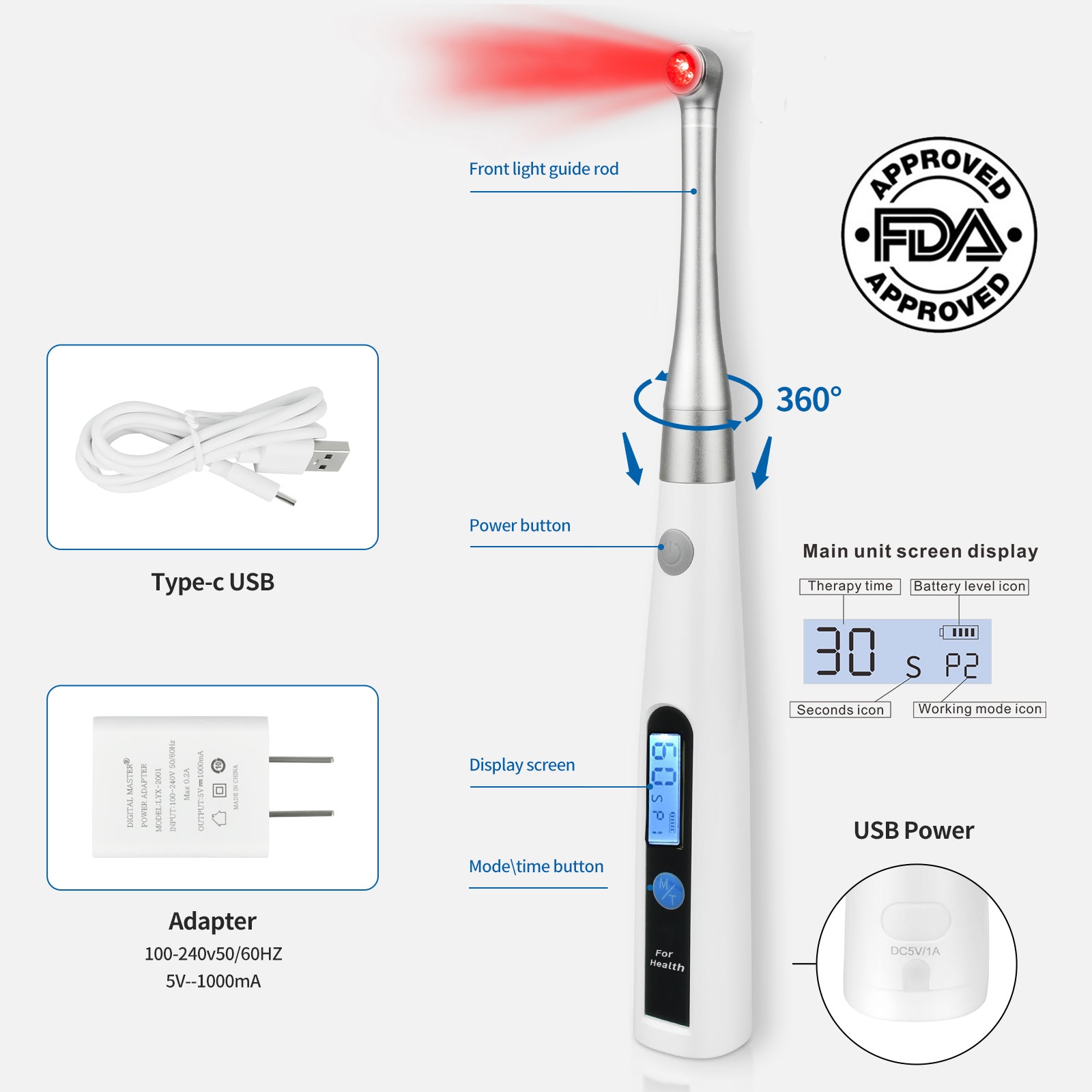 Red Light Cold Sore Treatment Device