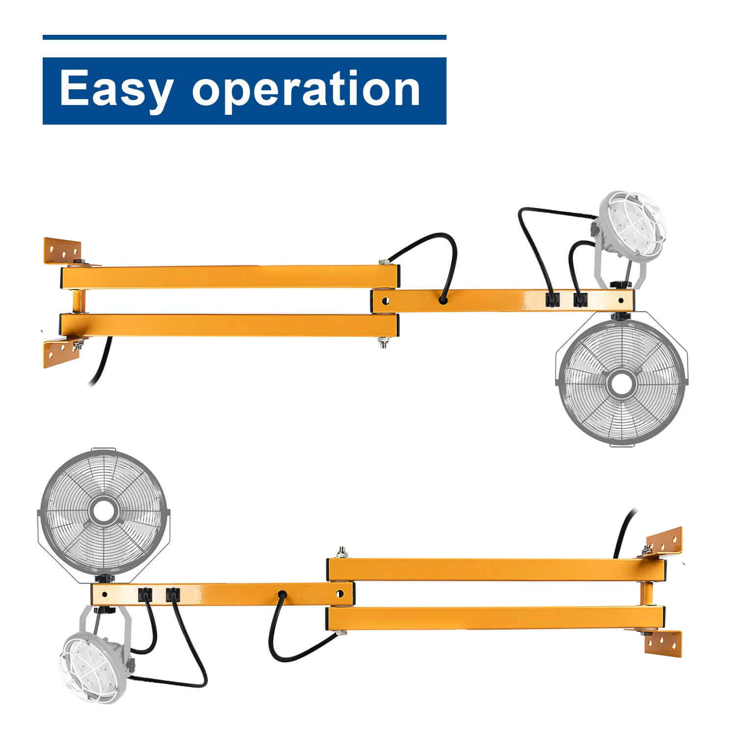 MCWOFI detachable lamp arm, rotatable lamp holder