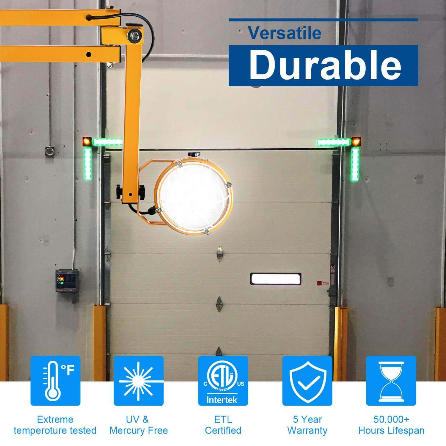 mcwofi lndustrial lamps, lamps with swing arm, high power lamps