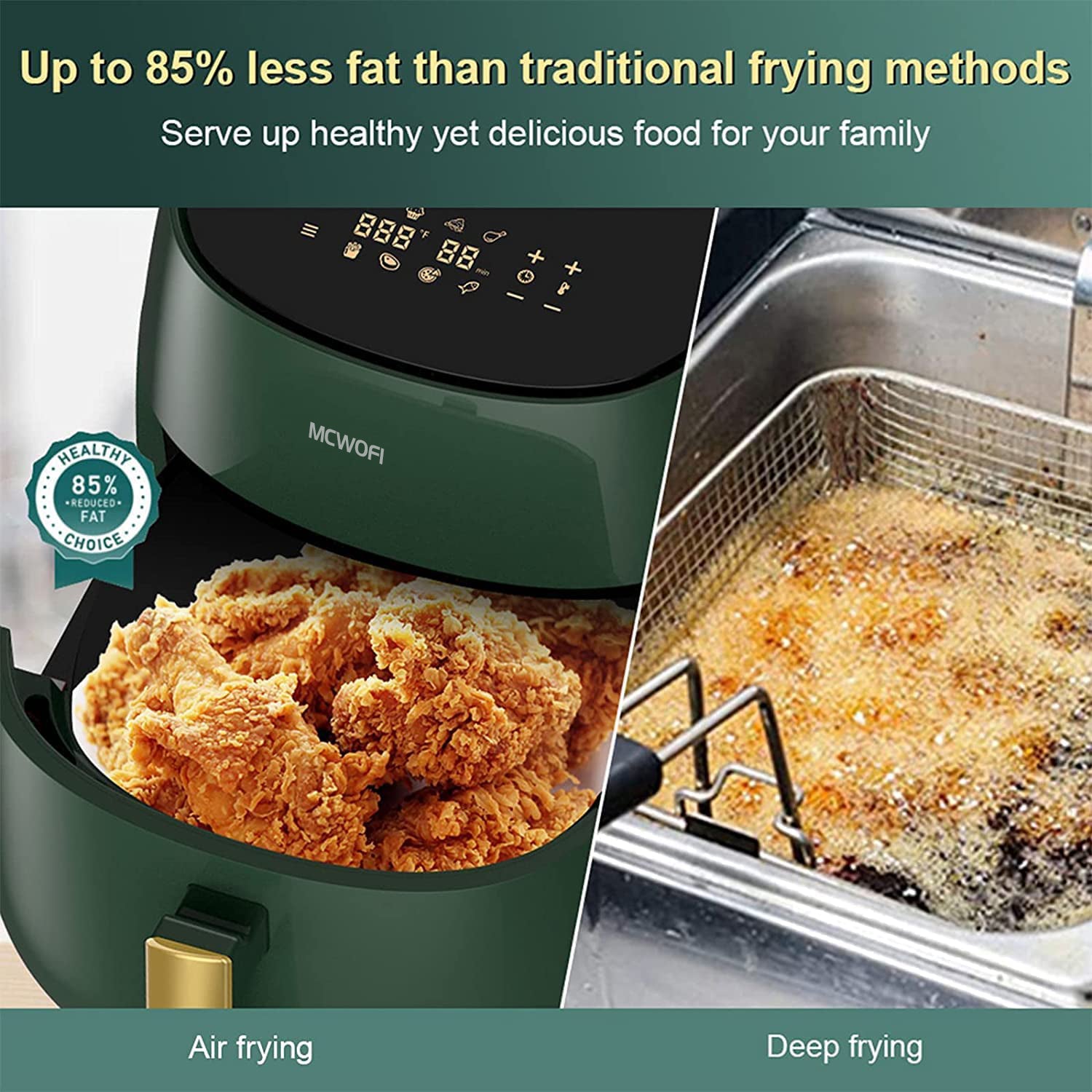 4.8QT Air fryers 1400W