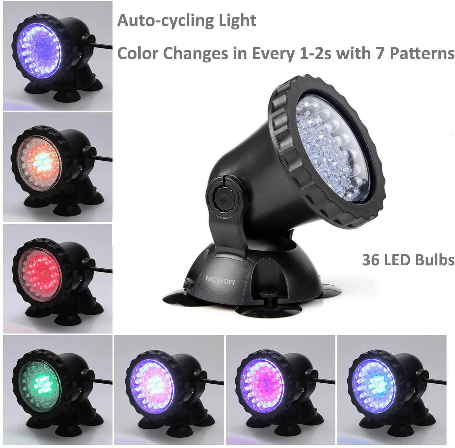 Underwater Fountain Light 3.5W Color Changing