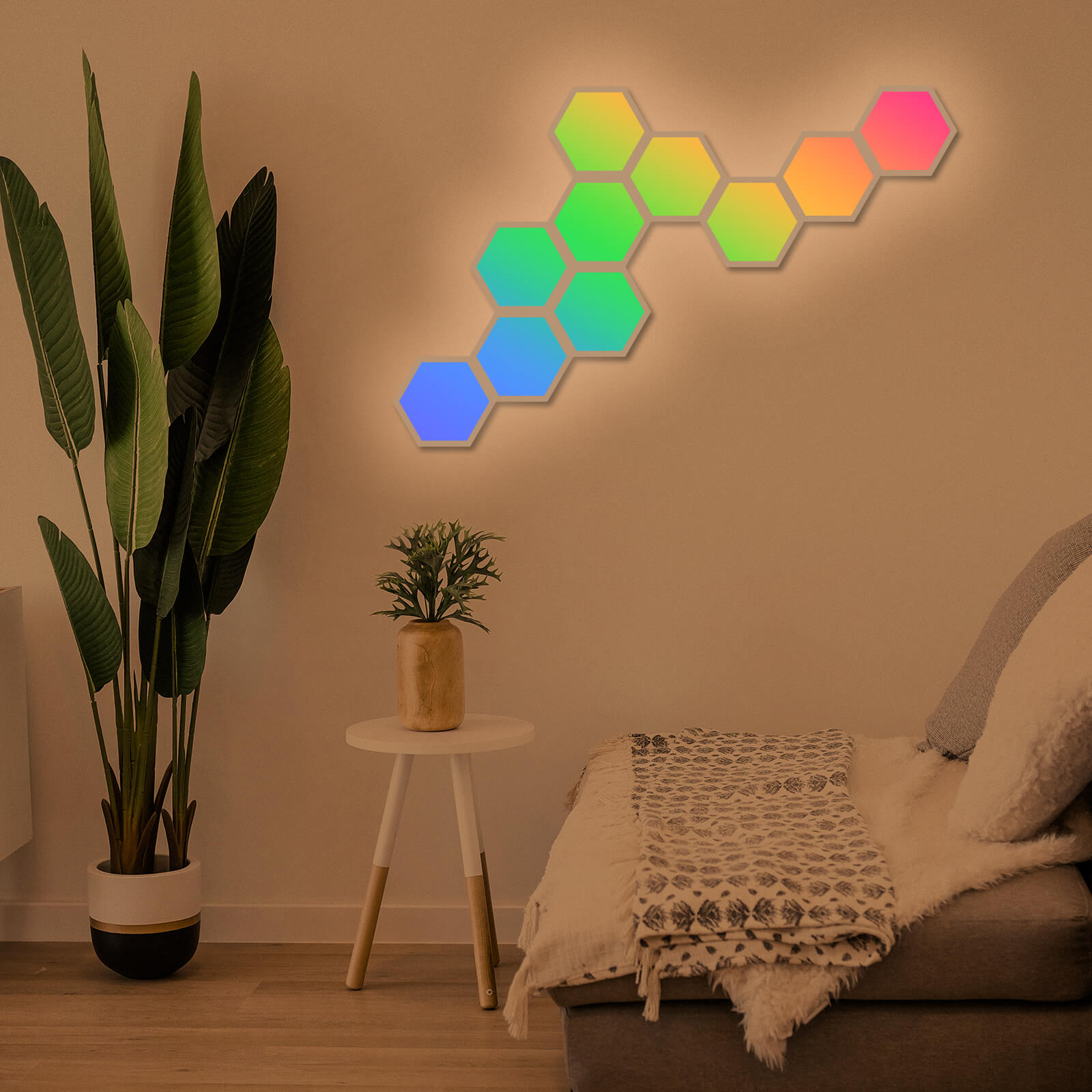 hexagon light panels