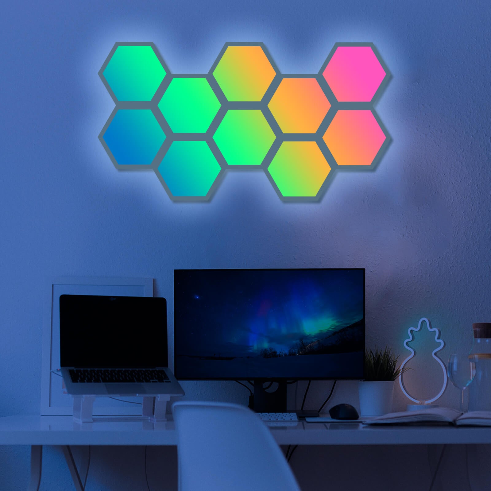 hexagon light panels