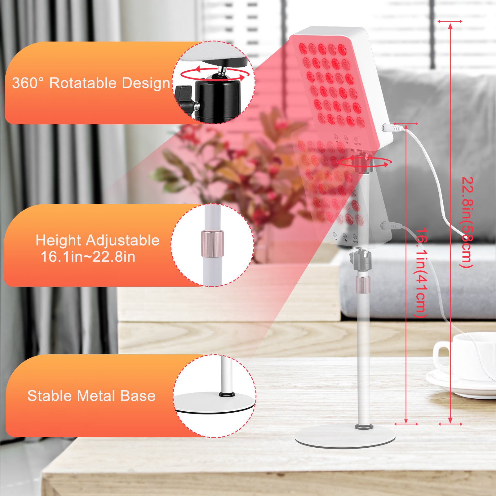 Red Light Therapy Device Panle,660nm 850nm