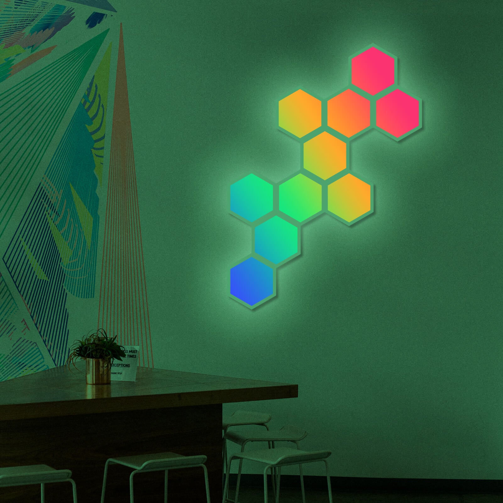 hexagon light panels