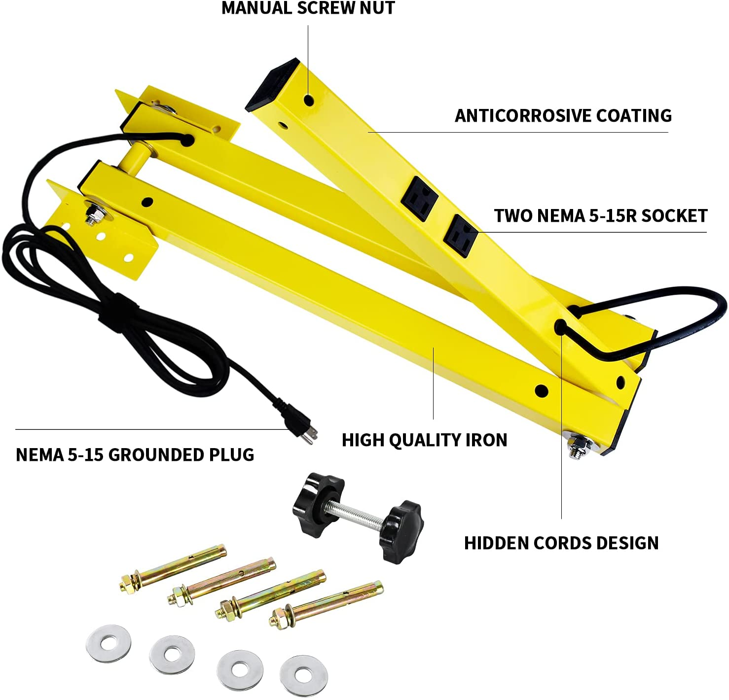 Loading Dock Light Arm 40in with 2 Socket